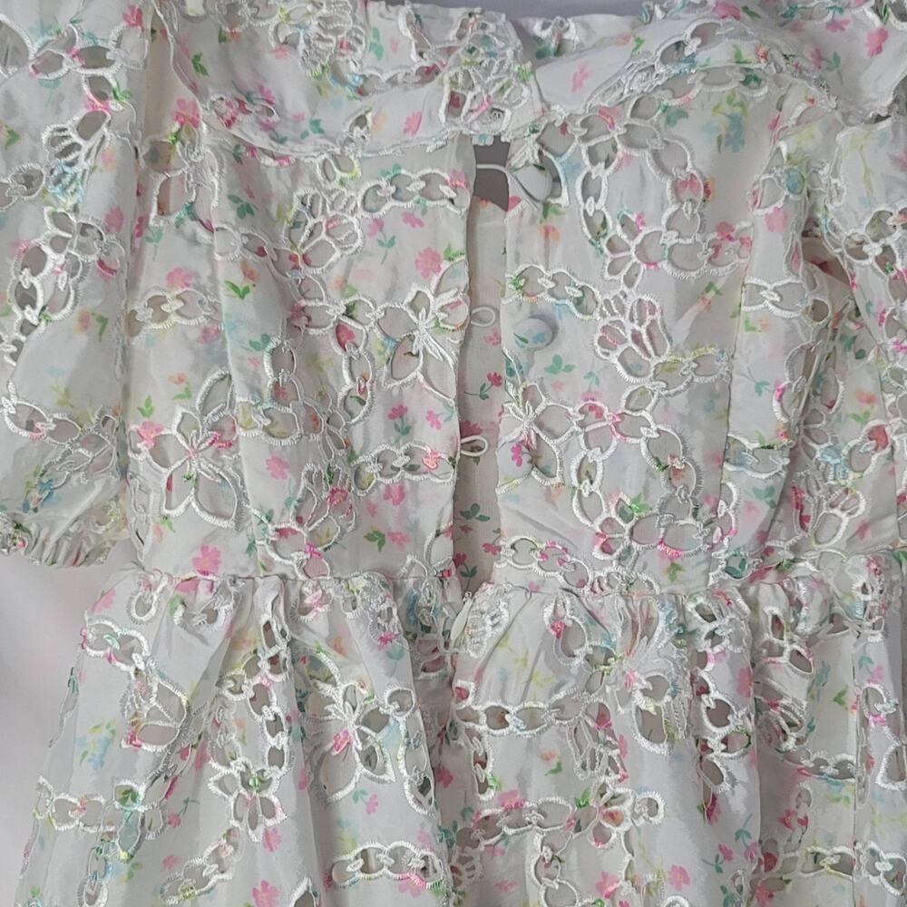 For Love and Lemons- NWT White eyelet dress- size small- READ - Picture 5 of 10
